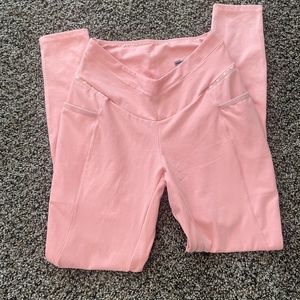 Pink/ peach gym shark leggings